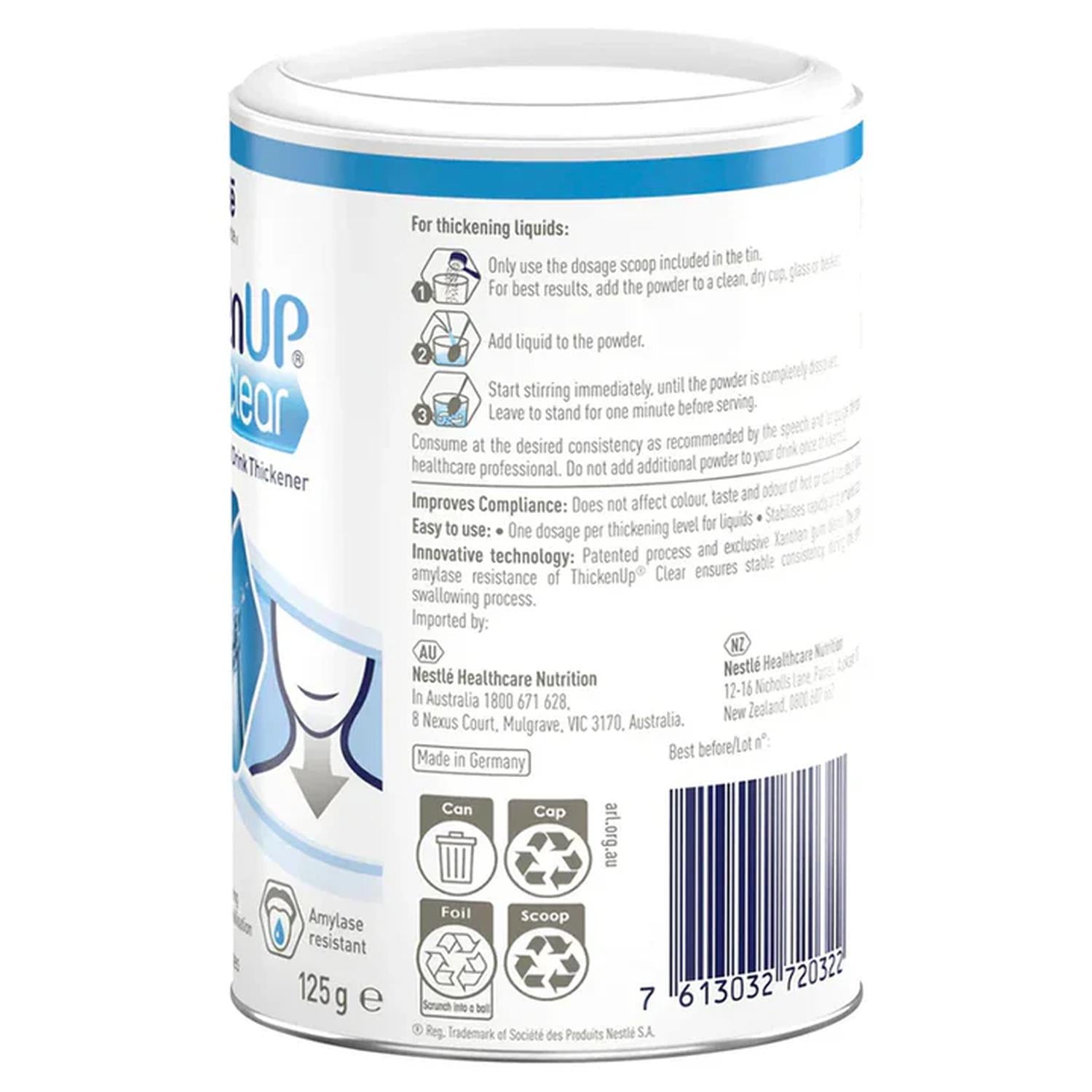 Nestle Nestle Resource Thicken Up Clear 125g