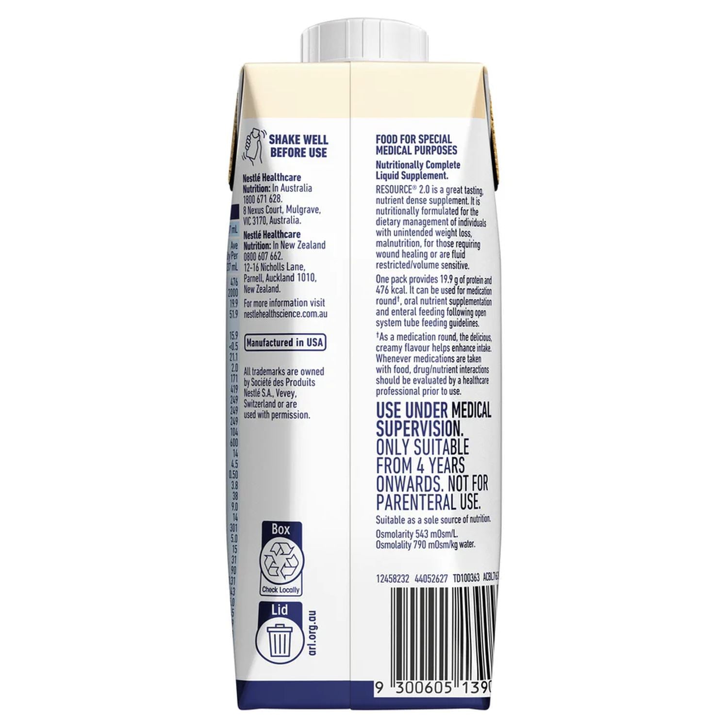 Nestle Nestle Resource 2.0 237ml