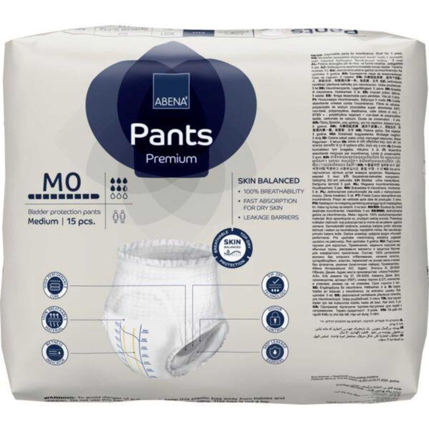Abena Abena Pants M0 Blue 1100ml 80-110cm