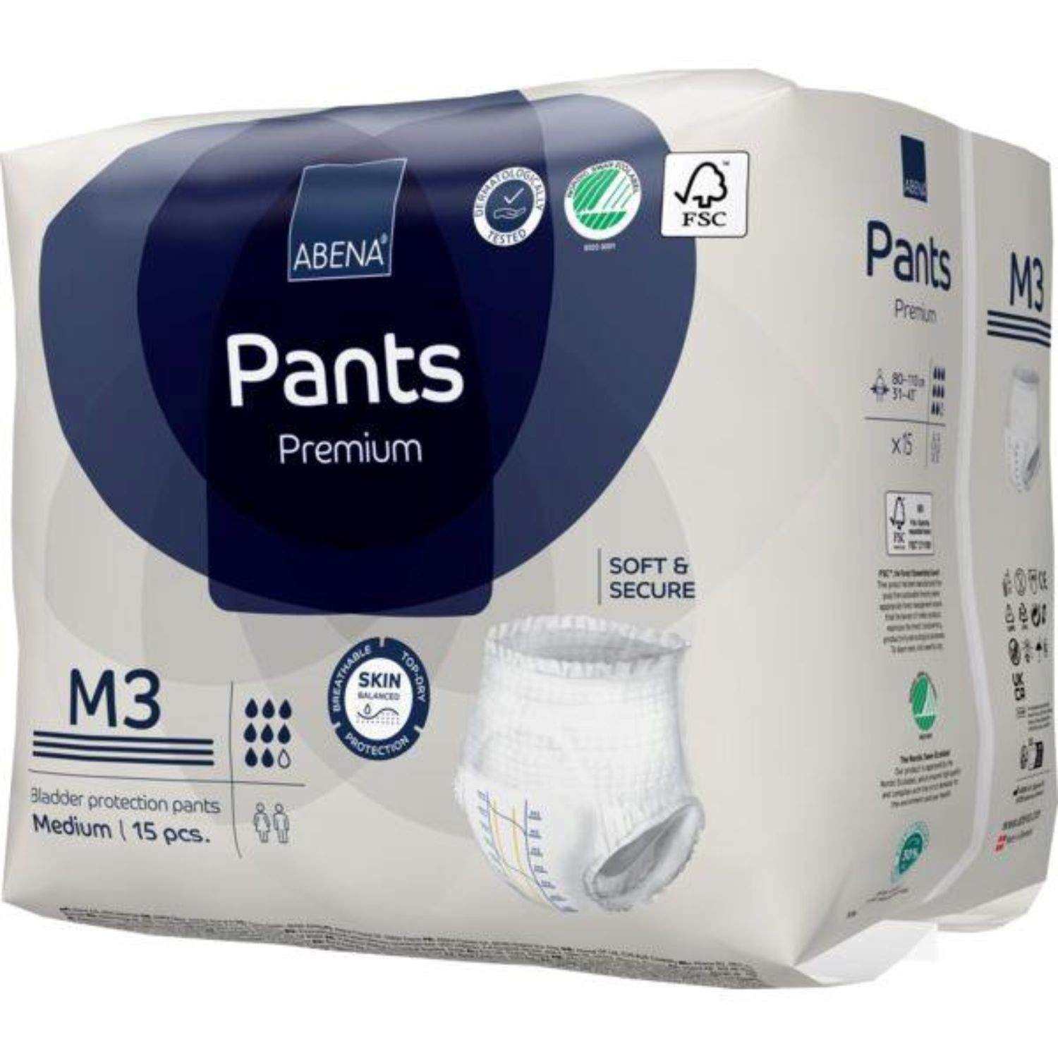 Abena Abena Pants M3 Blue 2400mL 80-110cm