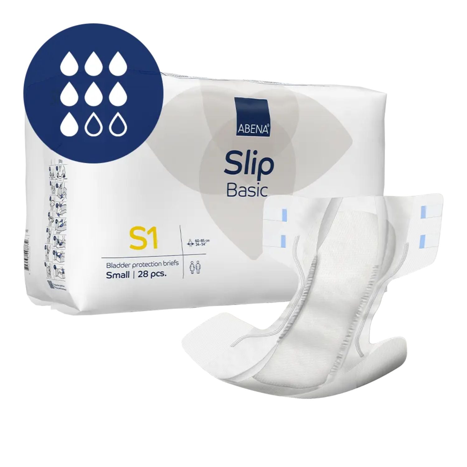 Abena Abena Slip Basic S1 Yellow 1500ml