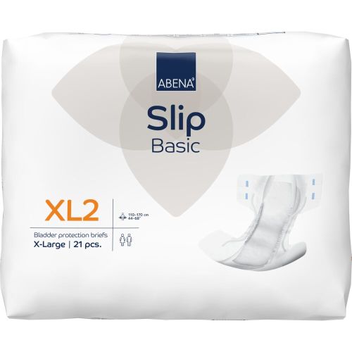 Abena Abena Slip Basic XL2 Orange 3300ml 110-170cm Carton of 84