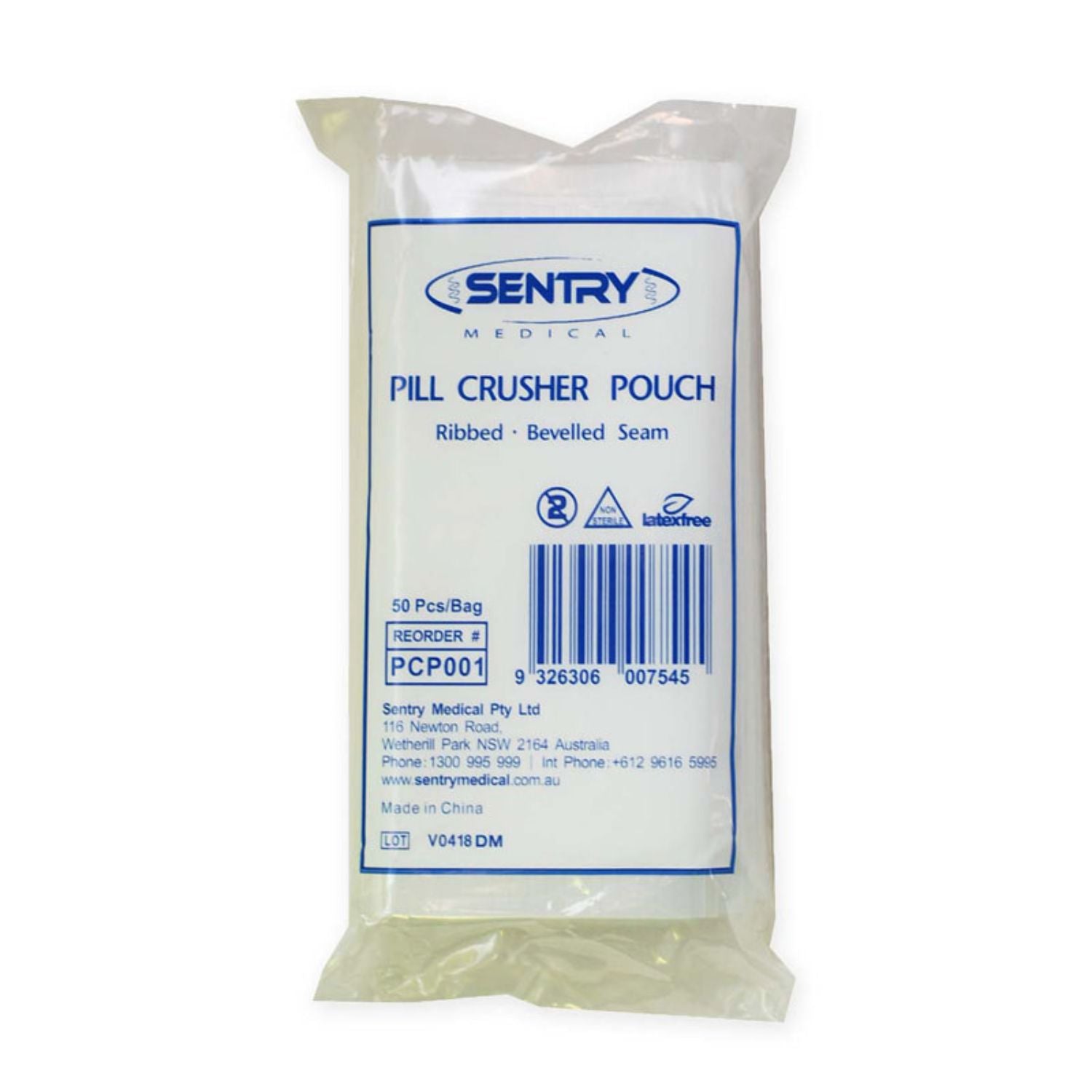 Sentry Medical Sentry Medical Pill Crusher Pouches Sentry Manual