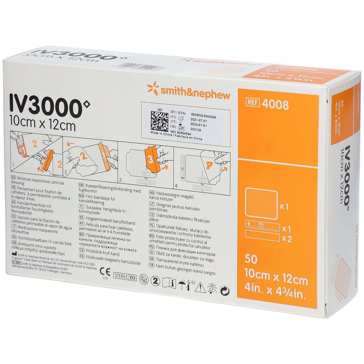 Smith & Nephew Opsite Dressing I.V.3000 10cmx12cm