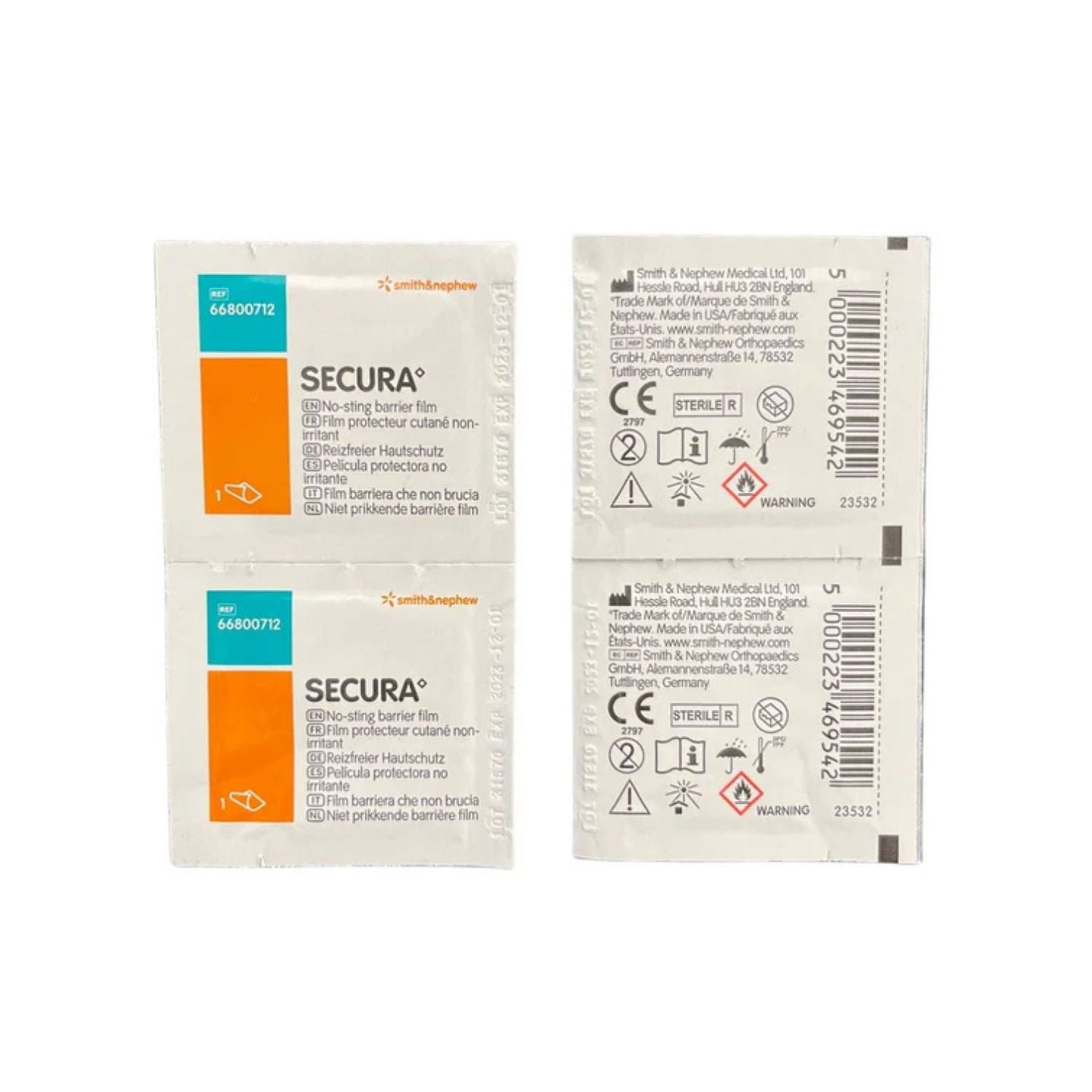 Smith & Nephew Smith+Nephew Secura No-Sting Barrier Film 1ml Swabs