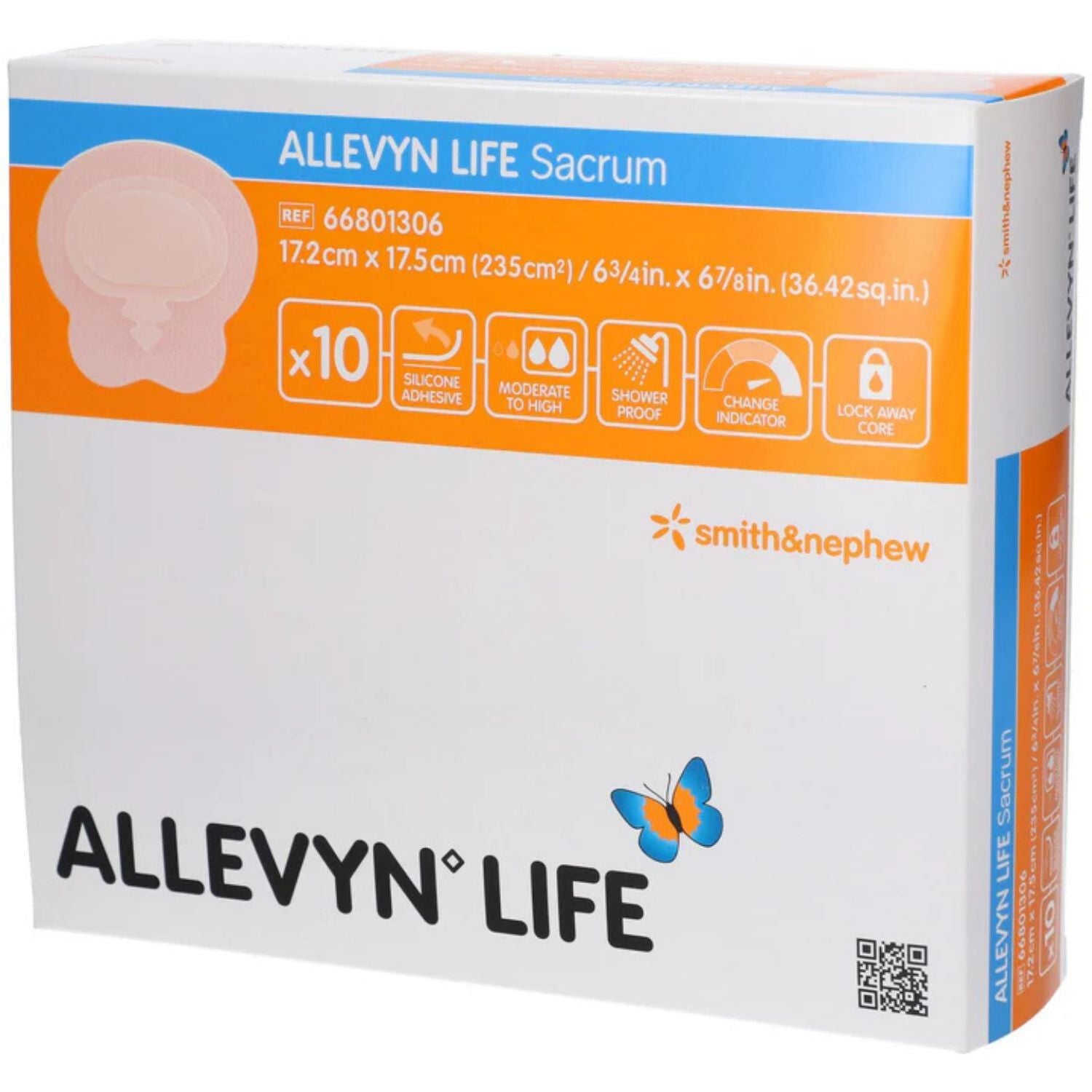 Smith & Nephew Smith+Nephew ALLEVYN LIFE SACRUM 17.2x17.5cm (10)
