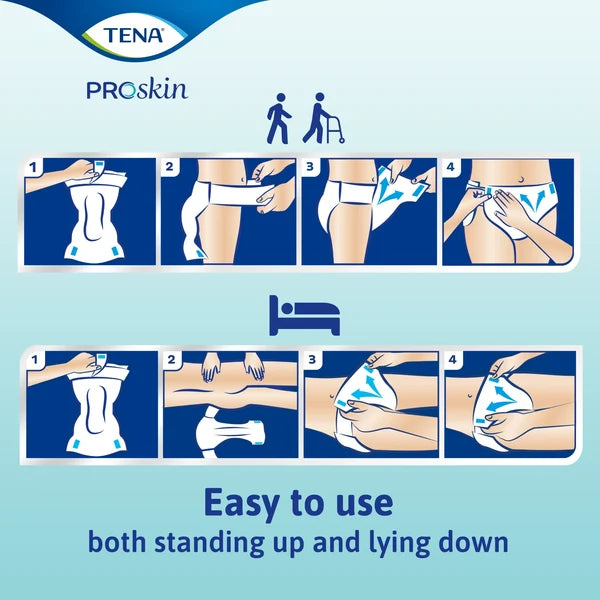 TENA ProSkin Flex Ultima - Belted Incontinence Briefs Large