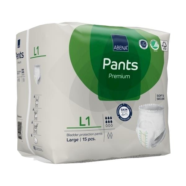Abena Abena Pants L1 Grn 1400ml 100-140cm
