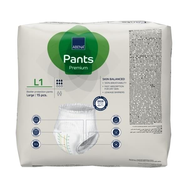 Abena Abena Pants L1 Grn 1400ml 100-140cm