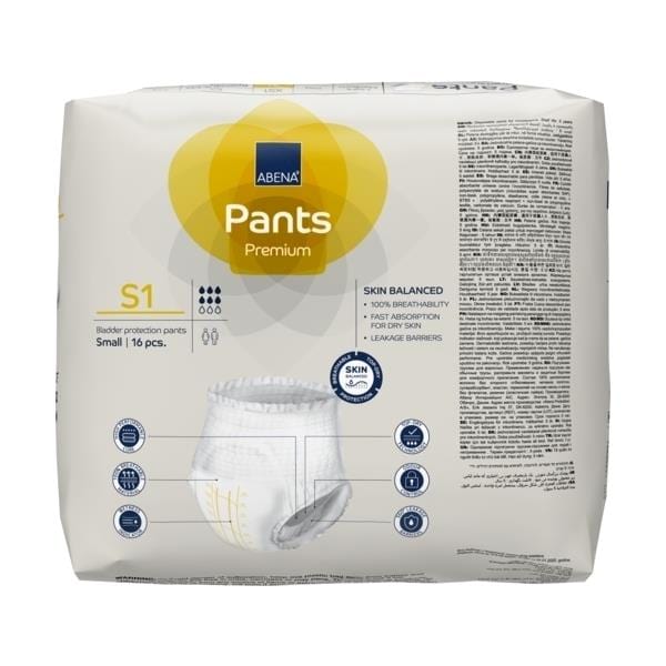 Abena Abena Pants S1 Yel 1400ML 60-90cm