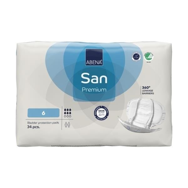 Abena Abena San 6 Premium Light Blue Pack of 34