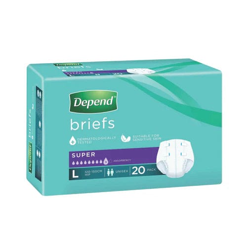 Depend Depend Brief Super Large Pack of 20