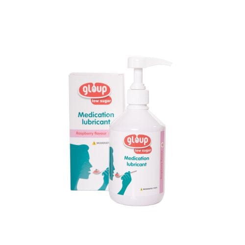 Gloup Gloup Medication Lubricant - Low Sugar Raspberry 500ml