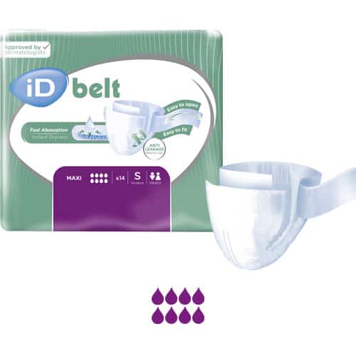Ontex iD Belt Maxi Carton of 56 2600ml - Small