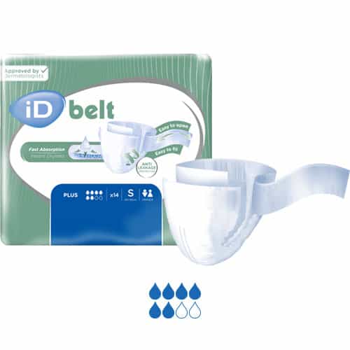 Ontex iD Belt Plus Carton of 56 1500ml - Small