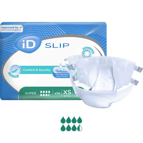 Ontex iD Slip Super XS (40-70cm) 1550ml
