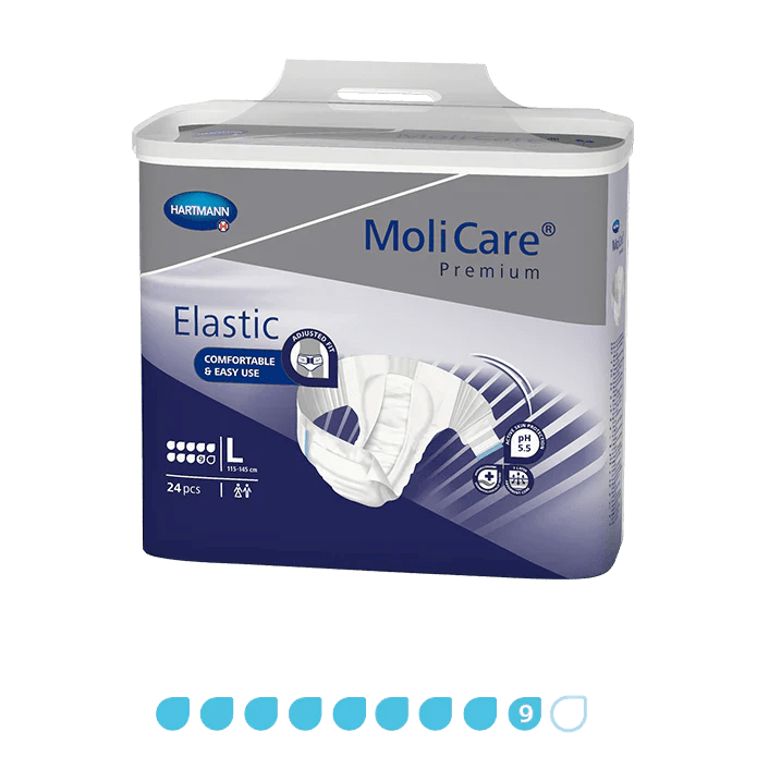 Molicare Pack of 24 Molicare Premium Elastic 9 Drop Large HAR165573__PK