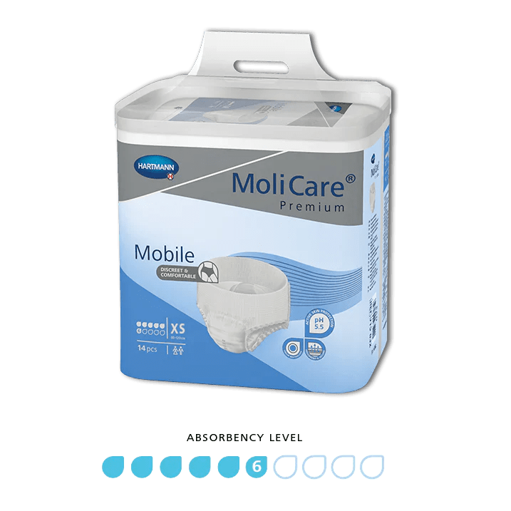 Molicare Packet of 14 Molicare Premium Mobile 6 Drop XSmall HAR915840__PK