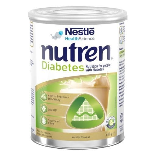Nestle Carton of 12 NUTREN Diabetes Vanilla 440g NOV12465257__CT