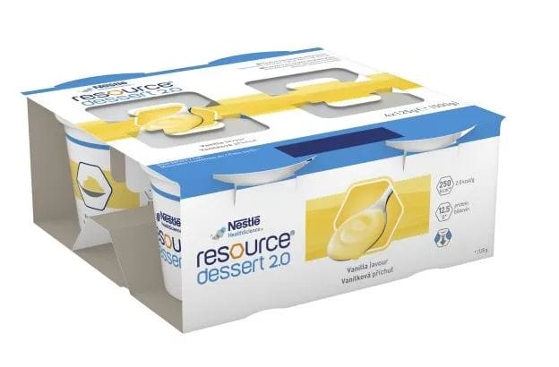 Nestle Health Science Nestle Dessert 2.0 Vanilla 4 x125g Carton of 24