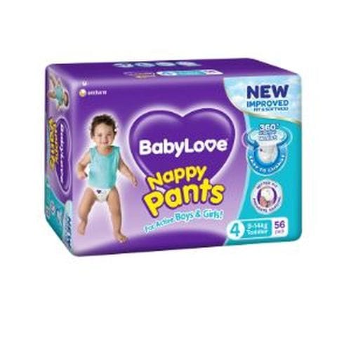 Baby Love Pack of 56 Baby Love Nappy Pants - Toddler APPBLNPT56__PK