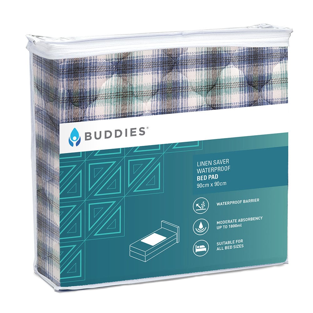 Buddies Tartan Buddies Linen Saver Bed Pad No Tucks SNUF0280SGL0__EA