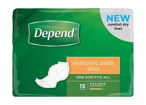 Depend Depend Anatomic Pad Plus Carton of 60
