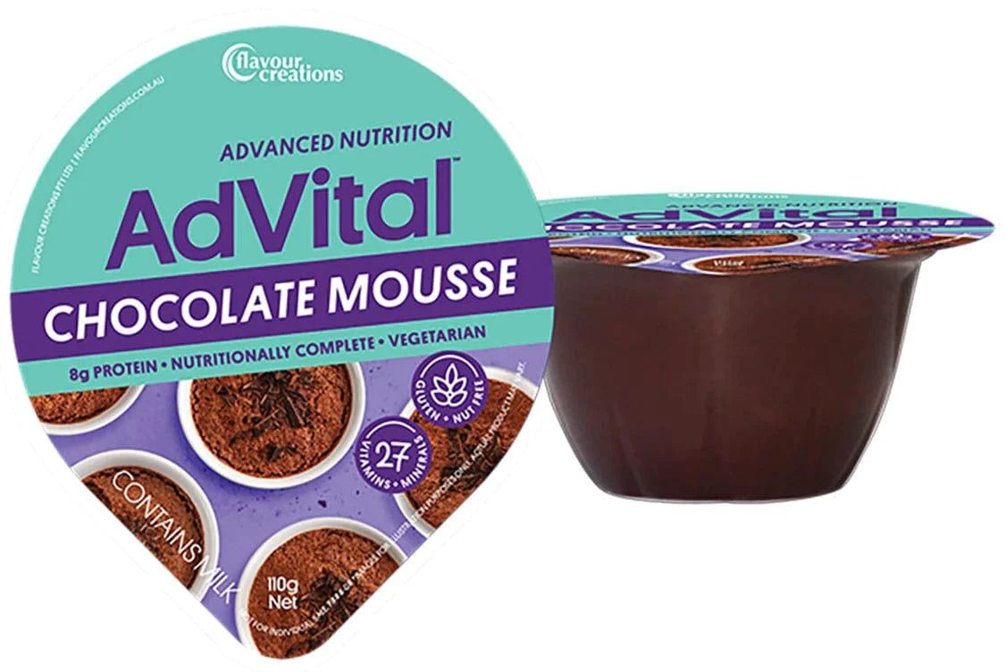 Flavour Creations Carton of 12 Advital Mousse Chocolate FLAAVMOUSSE__CT
