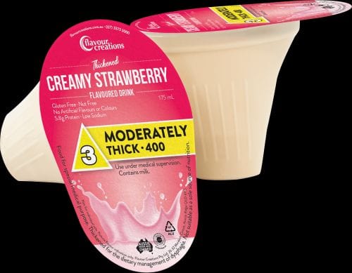 Flavour Creations Level 3 - 400 - Moderately Thick / Carton of 24 Flavour Creations Creamy Strawberry FLASTRAW2__CT
