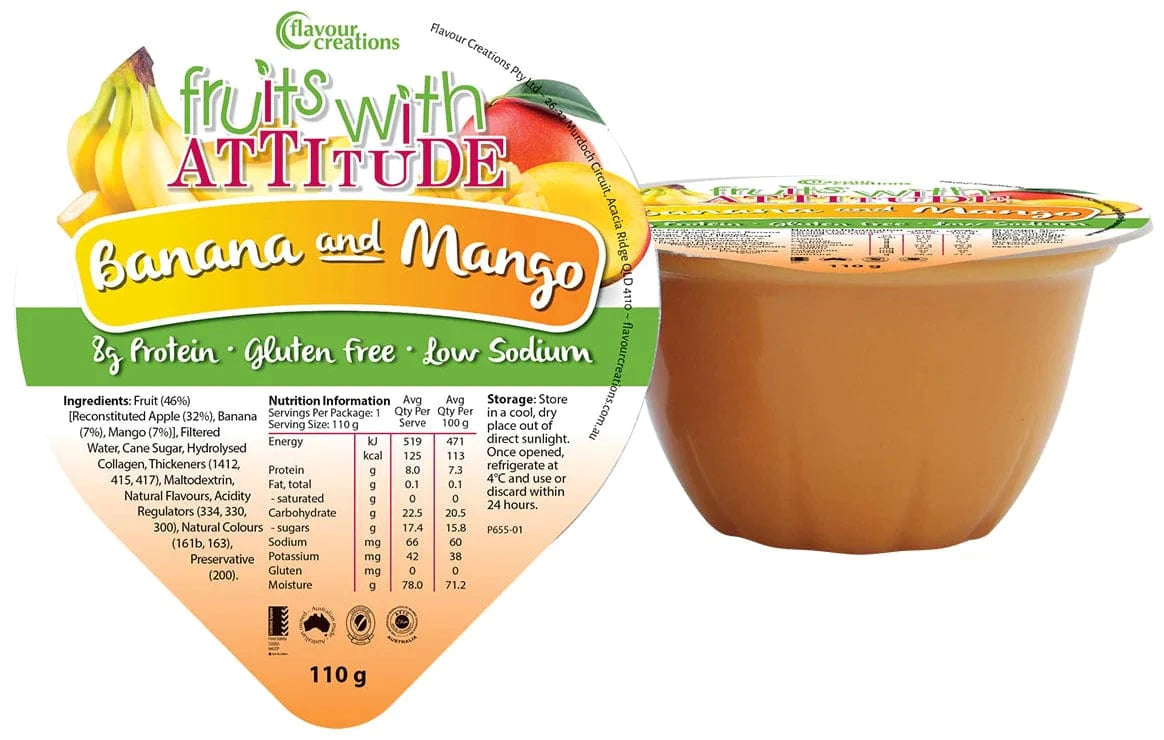 Flavour Creations Flavour Creations Fruit with Attitude Banana & Mango Carton of 12