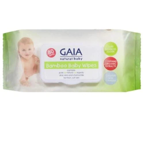 Gaia Carton of 16 GAIA Bamboo Baby Wipes NIC4690__CT