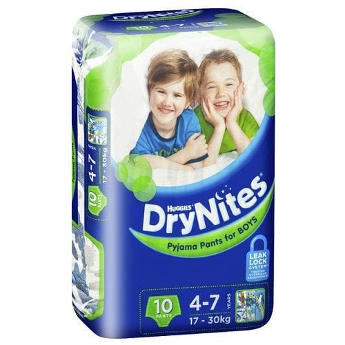 Huggies DryNites Dry Nights Pyjamas Marvel Boy Size4-7 Pack of 30