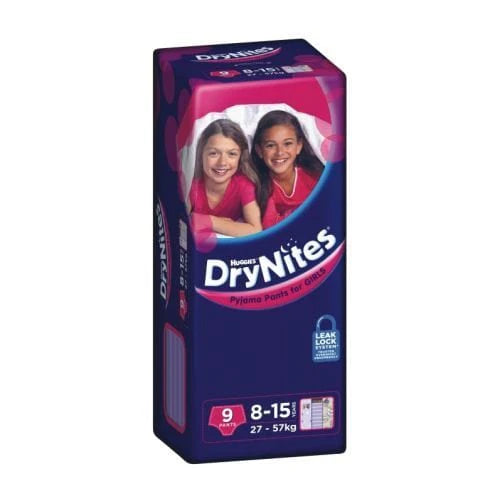 Huggies Carton of 27 Huggies Drynites Pyjama Pants 8-15 Girl KIM21508__CT