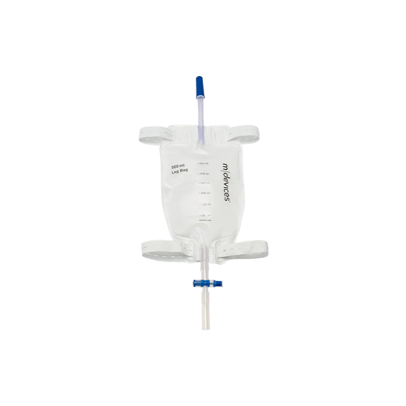 M-Devices M-Devices Bag Leg 500ml T-Tap Nrv Tube Elastic Strap 10cm Box of 100