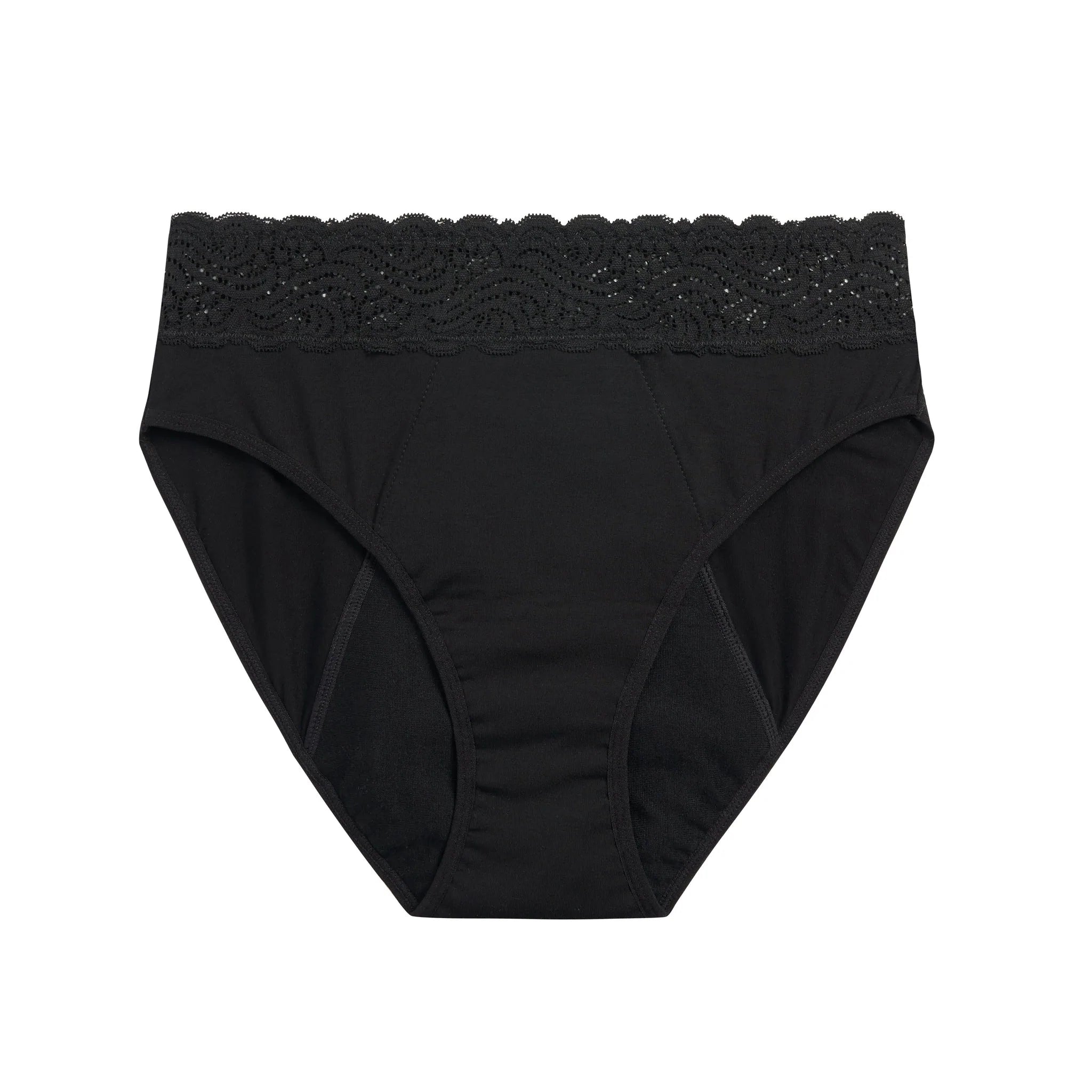 Modibodi 08/XS / Black Sensual Hi Waist Bikini Maxi-24Hrs MOD9351343015024__EA