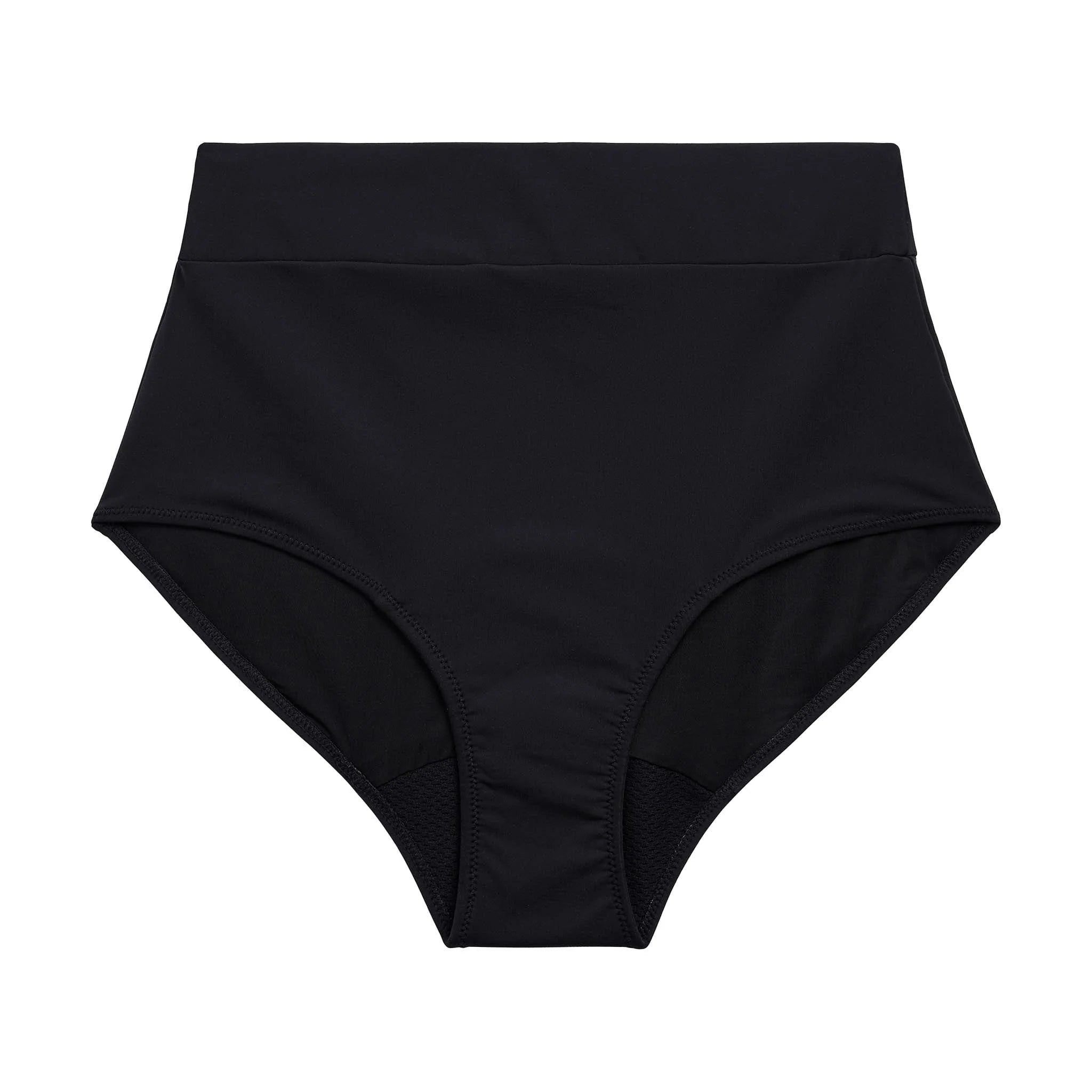 Modibodi 10/S / Black Swimwear Recycled Hi Waist Bikini Brief MOD9351343017165__EA