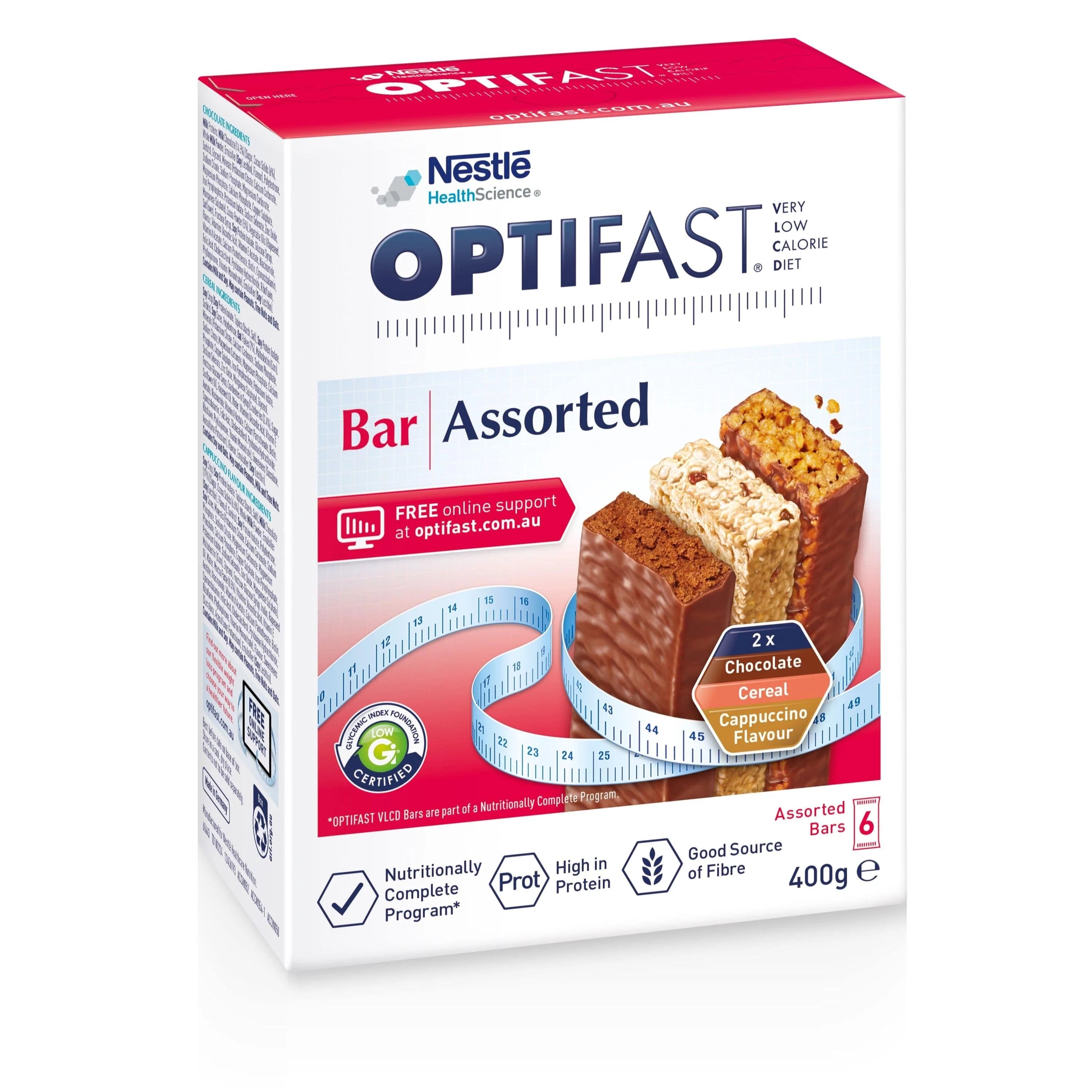 Nestle Assorted Multipack / Carton of 72 Optifast® VLCD Bar 65g NOV12406193__CT