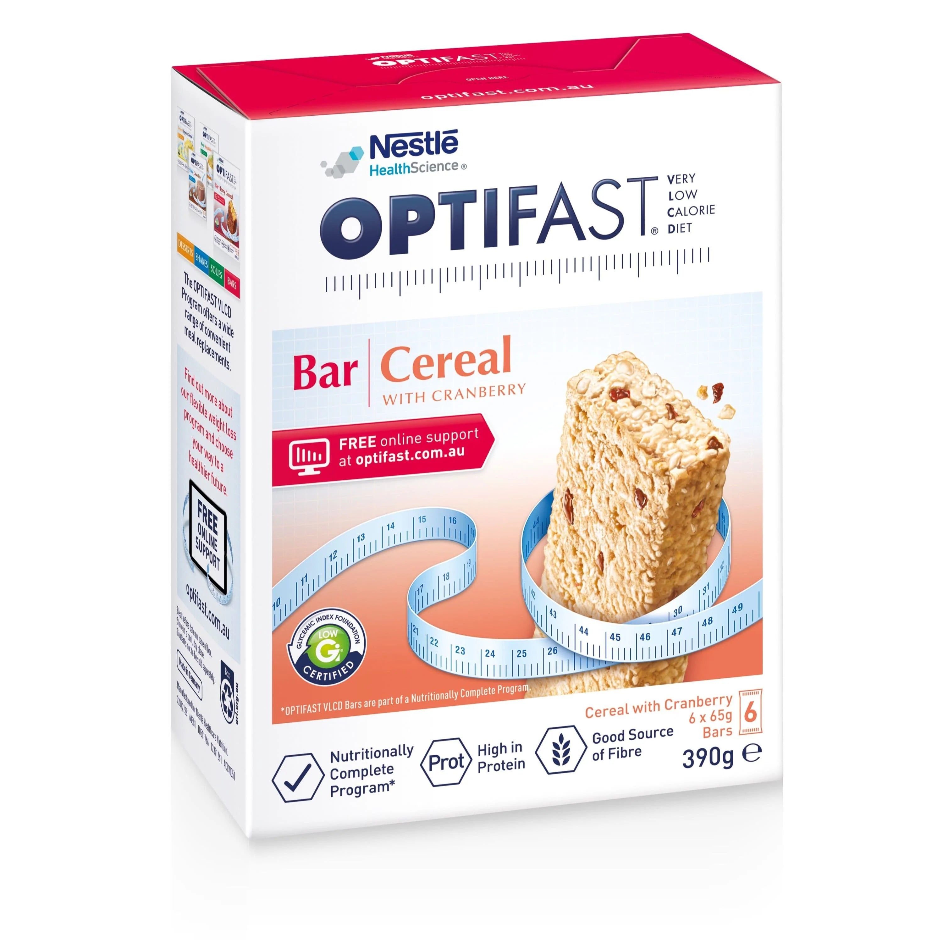 Nestle Cereal / Carton of 72 Optifast® VLCD Bar 65g NOV12371264__CT