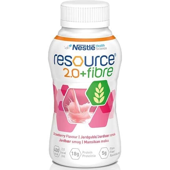 Nestle Nestle 2.0 Fibre Neutral 4x200ml Strawberry
