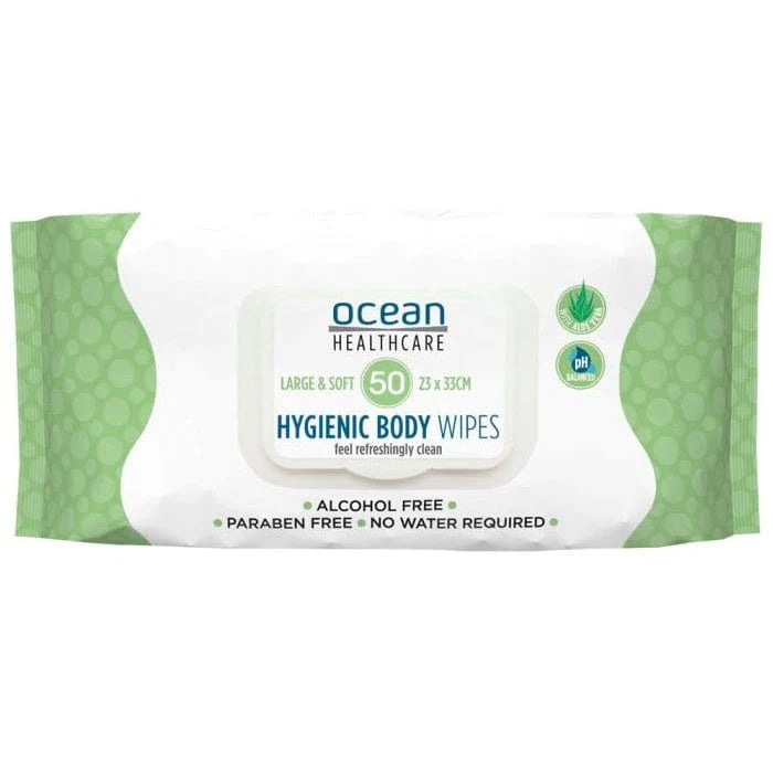 Ocean Healthcare Carton 12X50 Ocean Adult Body Wipes NICNP5195__CT