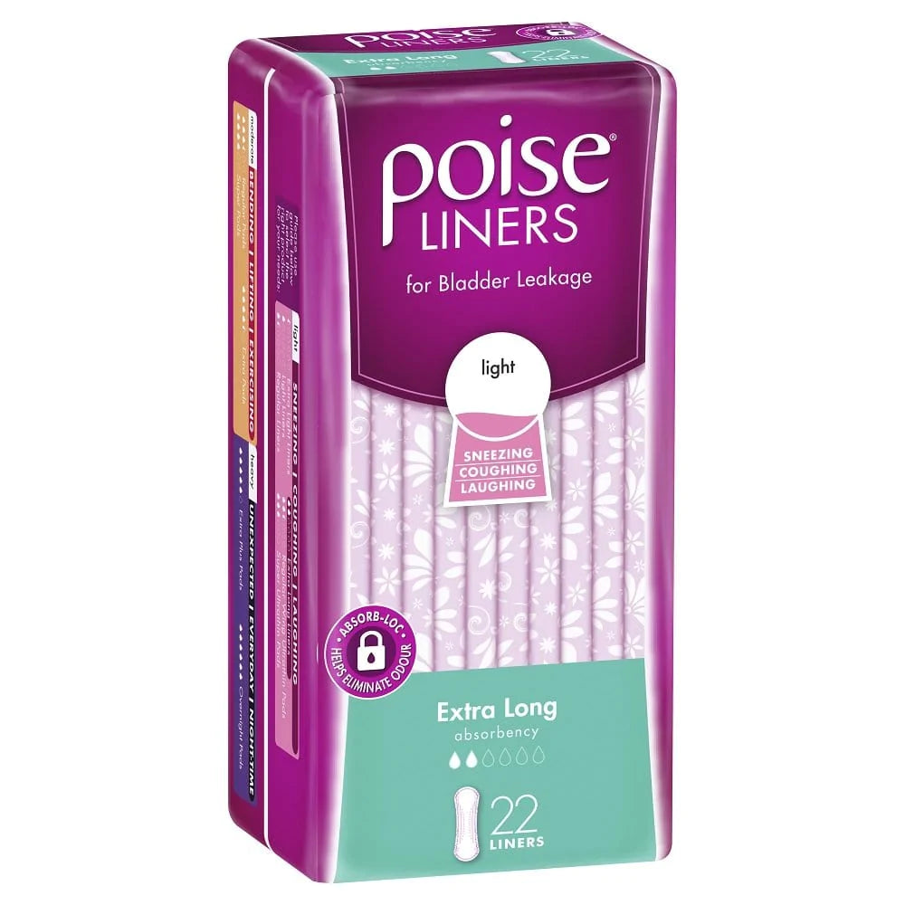 Poise Extra Long / Pack of 22 Poise Light Liners KIM01859__PK