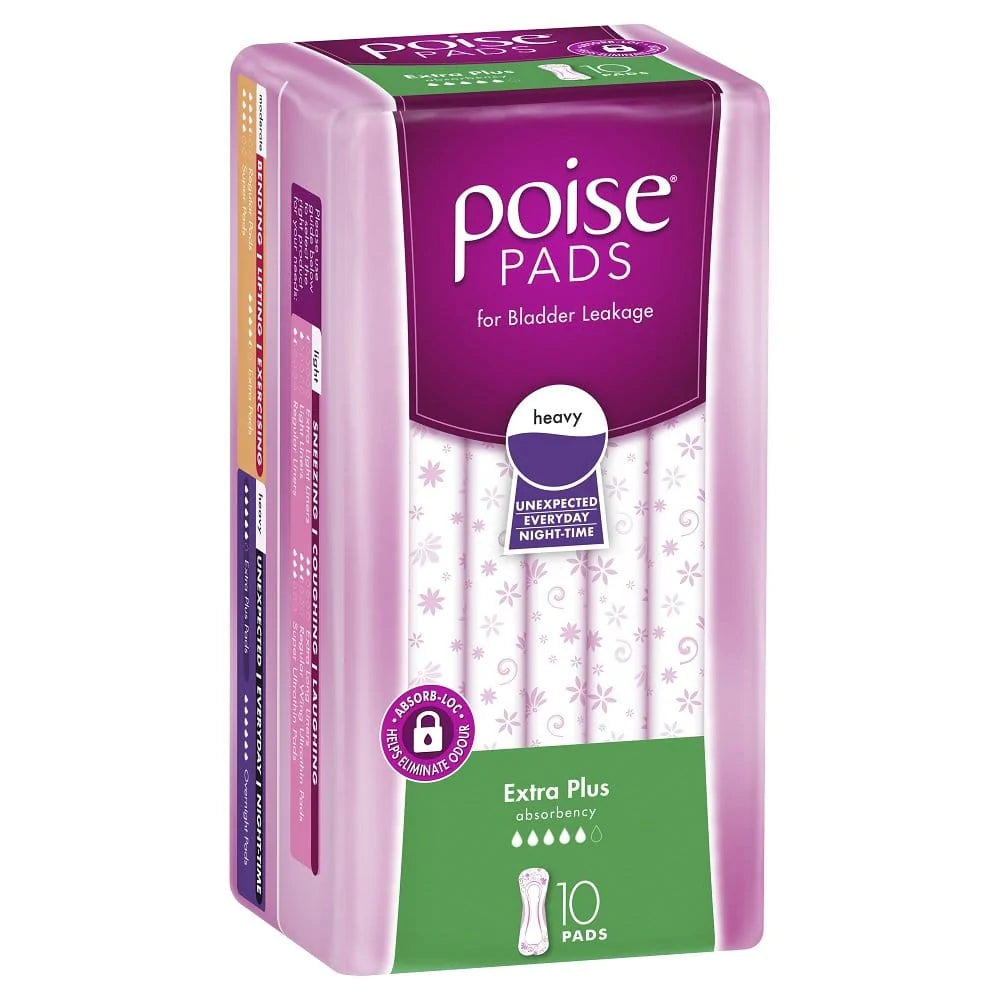 Poise Extra Plus / Pack of 10 Poise Pads Range KIM91691__PK