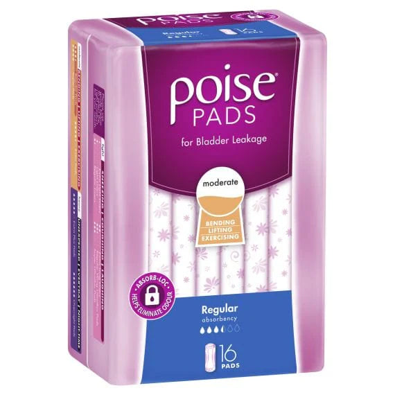 Poise Regular / Pack of 16 Poise Pads Range KIM91860__PK