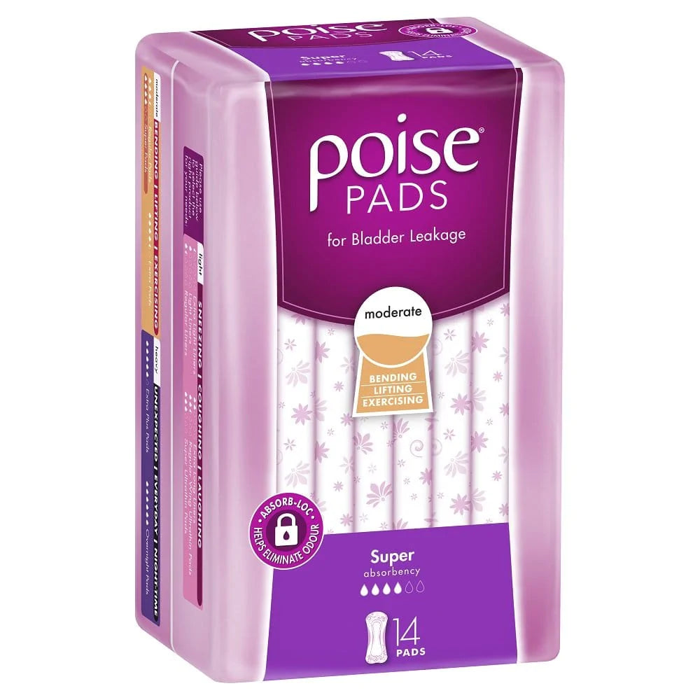 Poise Super / Pack of 14 Poise Pads Range KIM91840__PK