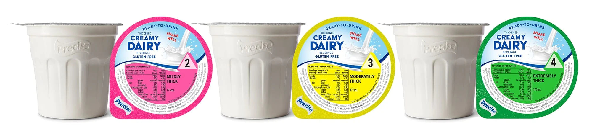 Precise Level 2 / Carton of 24 Precise Ready To Drink Creamy Dairy 175ml TRI47303__CT