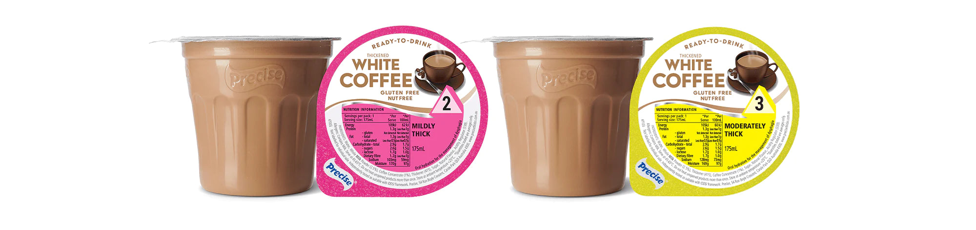 Precise Level 2 / Carton of 24 Precise Ready To Drink White Coffee 175ml TRI47003__CT