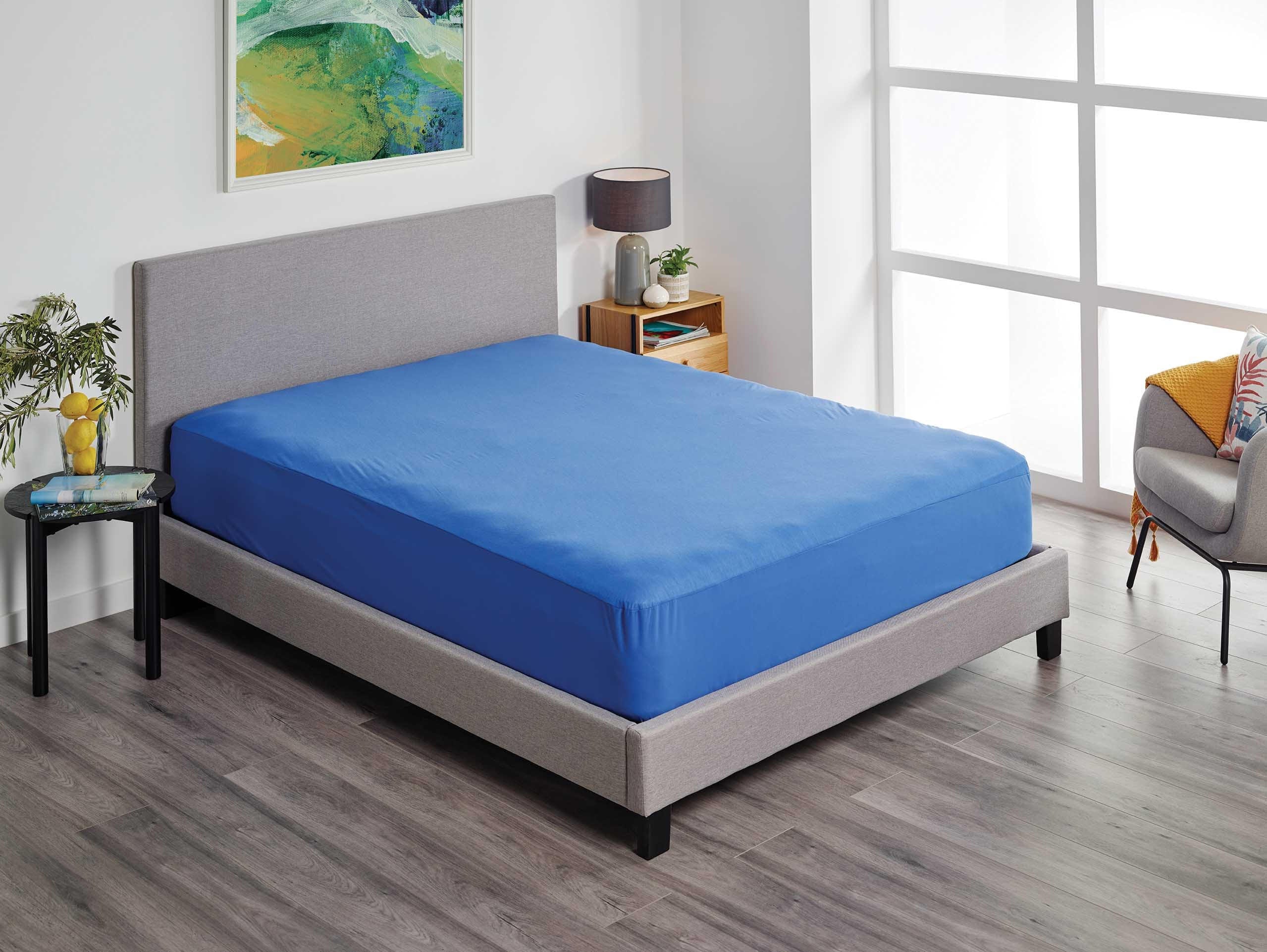 Protect A Bed Double / Colbalt Fusion Fitted Sheet SNUF0092DBL0__EA
