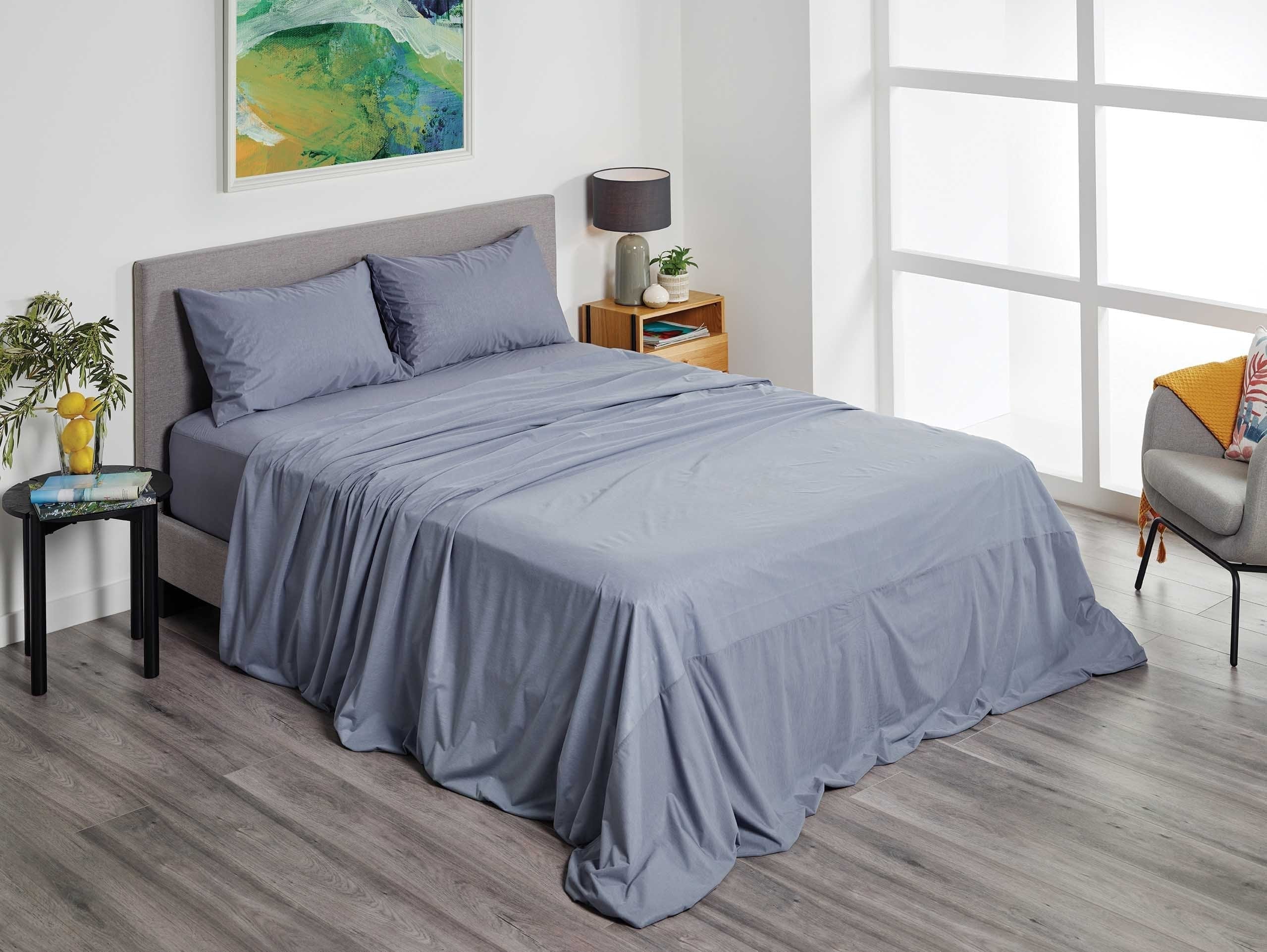 Protect A Bed Single / Charcoal Fusion Sheet Set SNUF0105SGLK__EA
