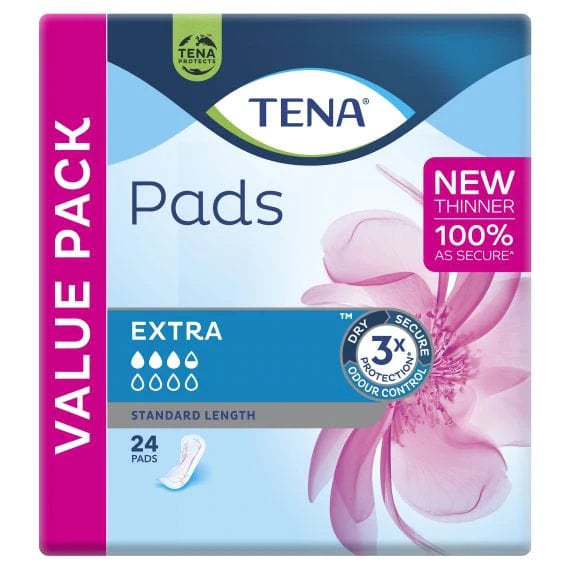 Tena Tena Pads Extra Standard Length Pack of 24